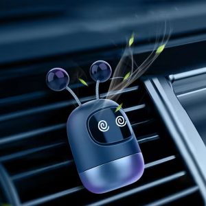 Cute Shaking Robot Car Air Freshener Funny Expression